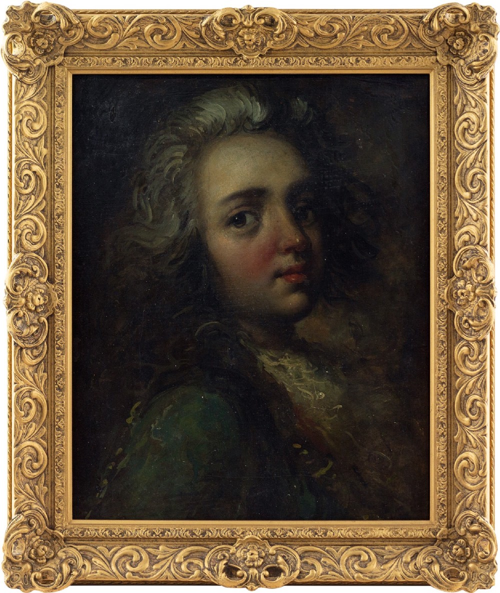20th-Century English School, Portrait Of A Young Gentleman - Vintage Oil Painting