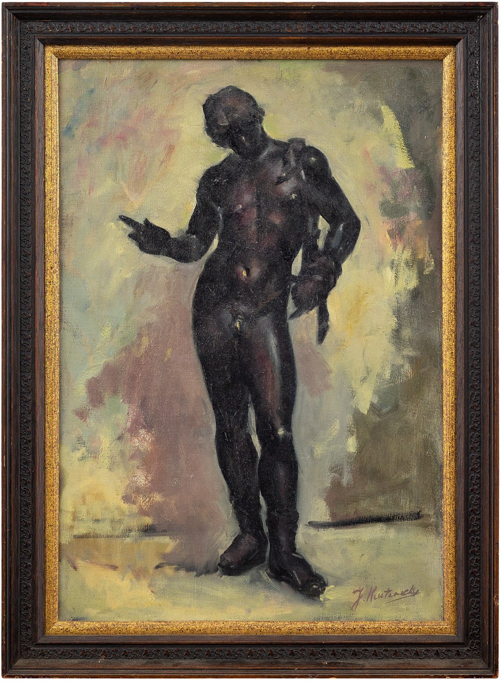 Jean Keuterickx, Study Of Narcissus - Vintage Oil Painting