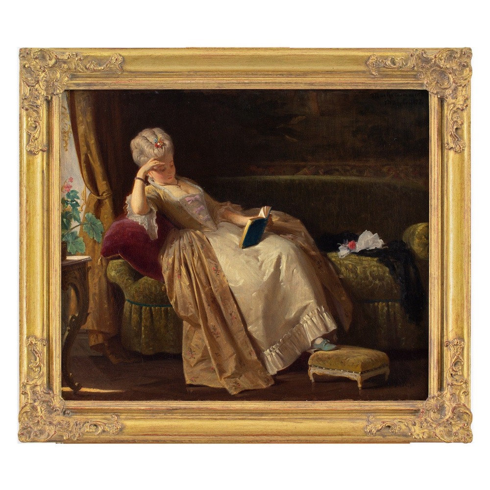 Max Kaltenmoser, An Interesting Read - Antique Oil Painting 