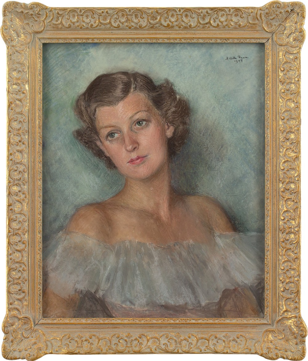 Arlette Ryan, Portrait For A Friend - Vintage Pastel 
