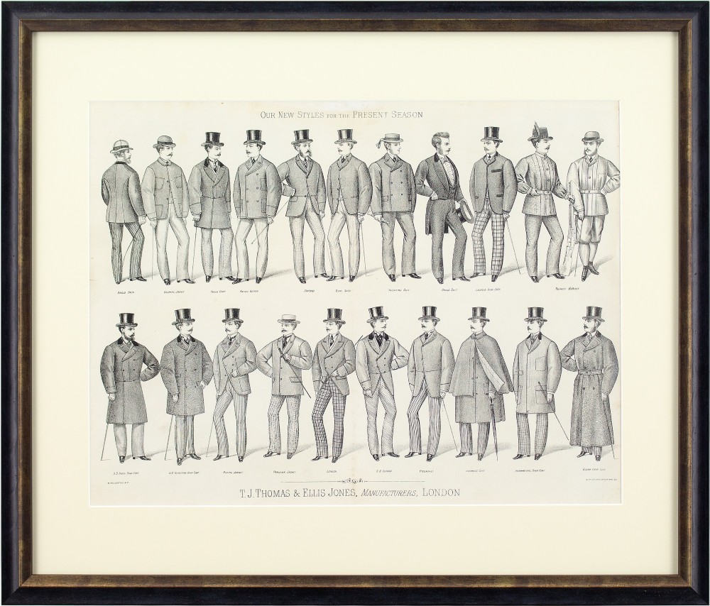 19th-Century Fashion Advertising, Our Styles For The Present Season - Antique Lithograph