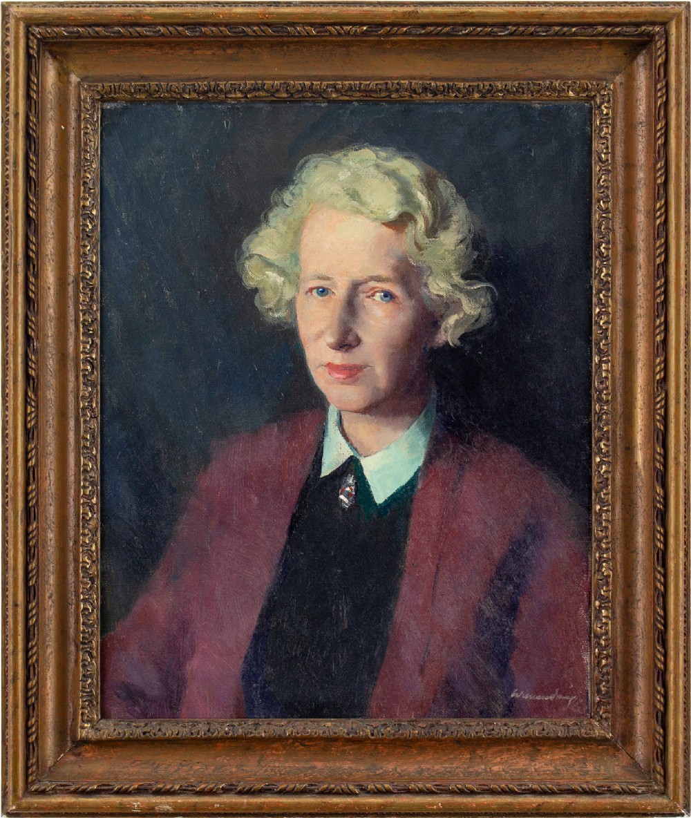 William Dennis Dring, Mary - Vintage Oil Painting 