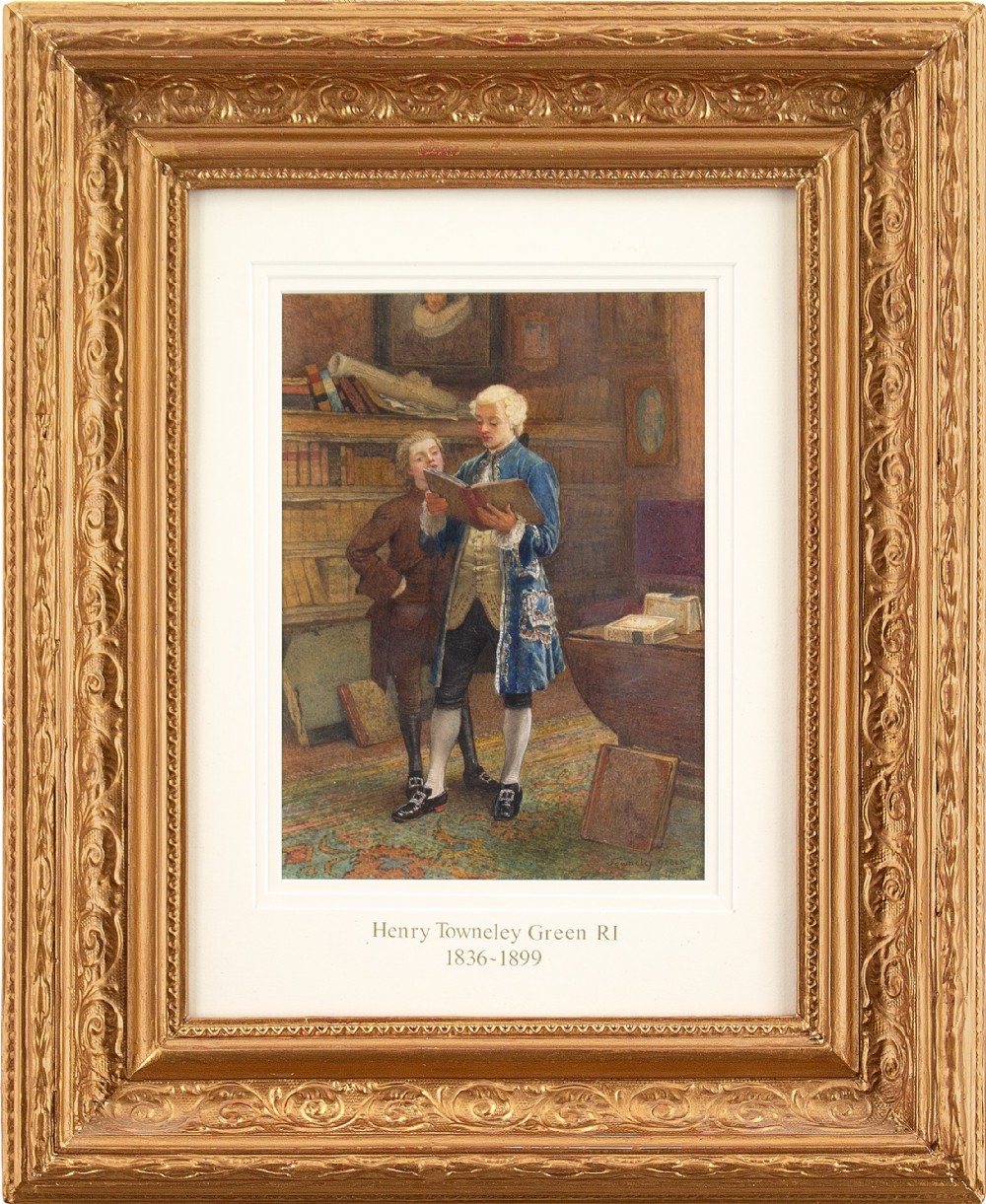 Henry Towneley Green, An Interesting Read - Antique Watercolour 