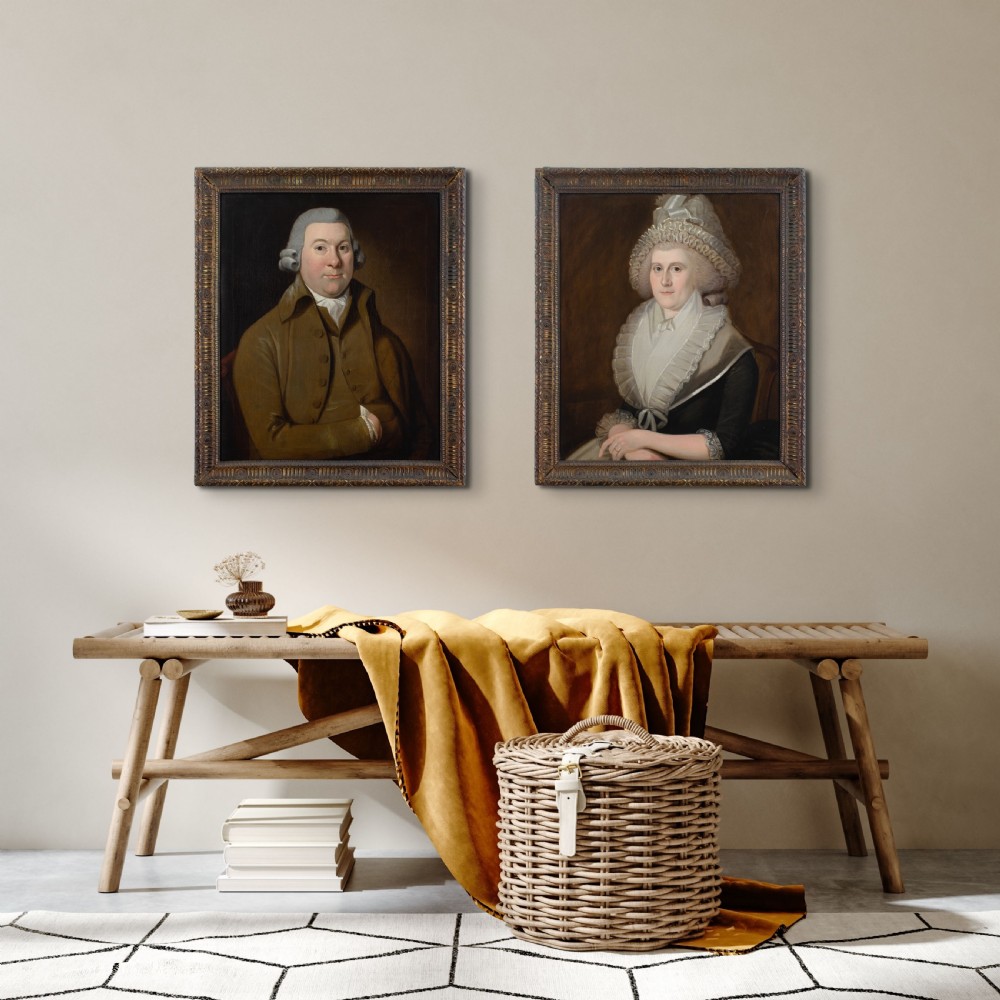 18th-Century German School, Pair Of Companion Portraits - Antique Oil Paintings  View V