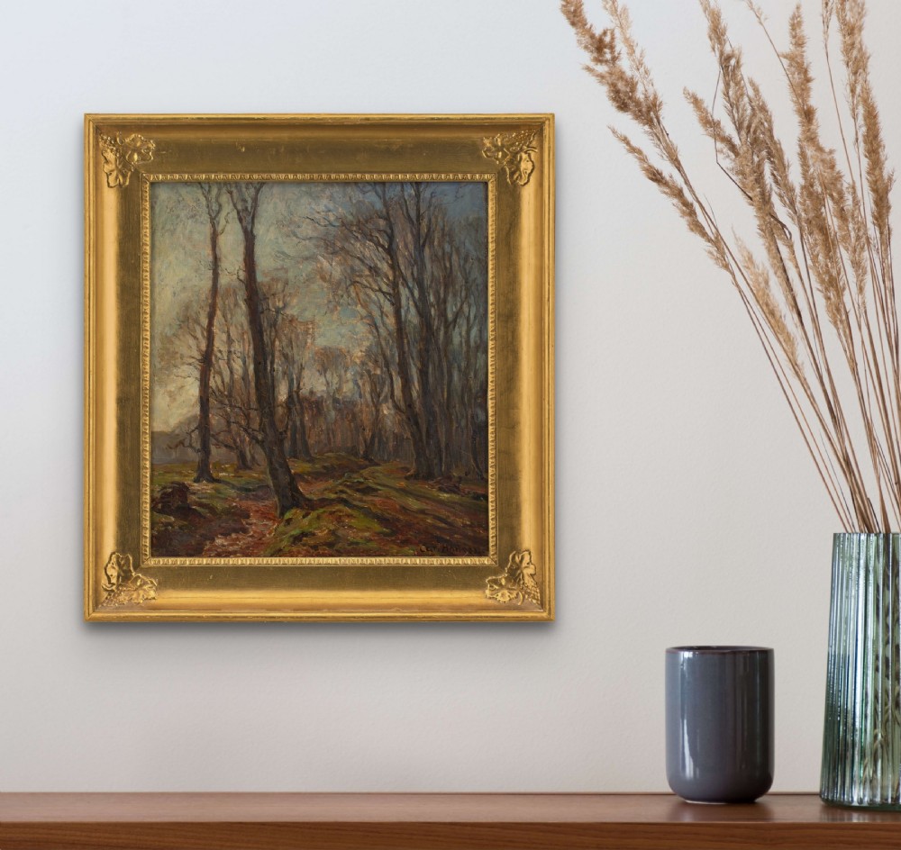 Carl Hansen, From Dyrehaven - Antique Oil Painting  View IV