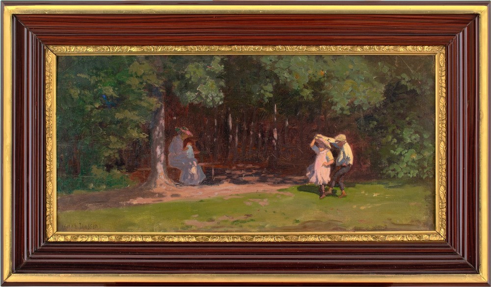 Ludvig Luplau Janssen, Children Dancing In A Forest Glade