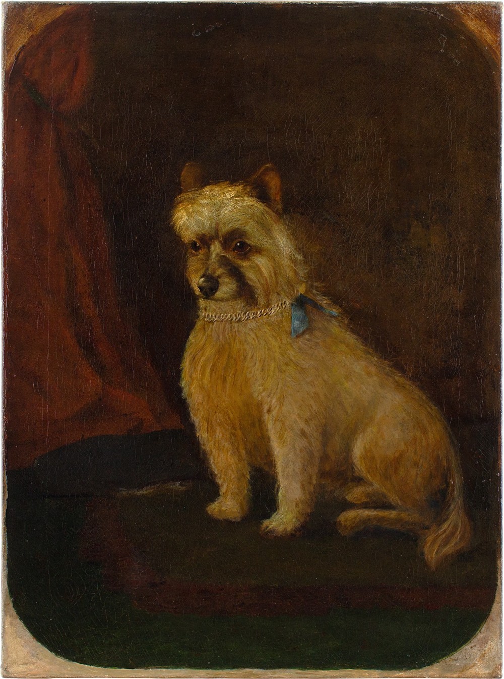 James Coutts Michie ARSA, Portrait Of A Terrier - Antique Oil Painting 