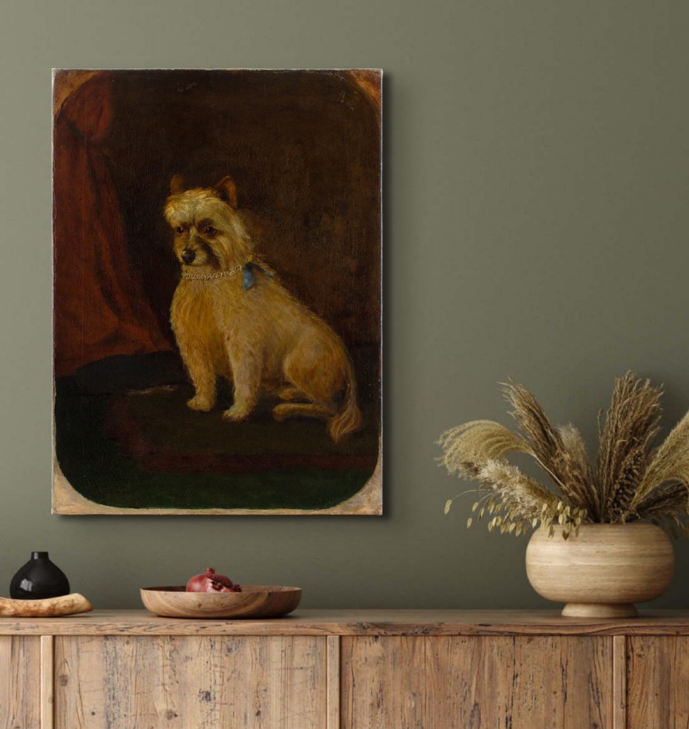 James Coutts Michie ARSA, Portrait Of A Terrier - Antique Oil Painting  View IV