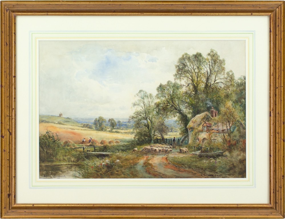 Henry John Kinnaird, A Sussex Lane - Antique Watercolour