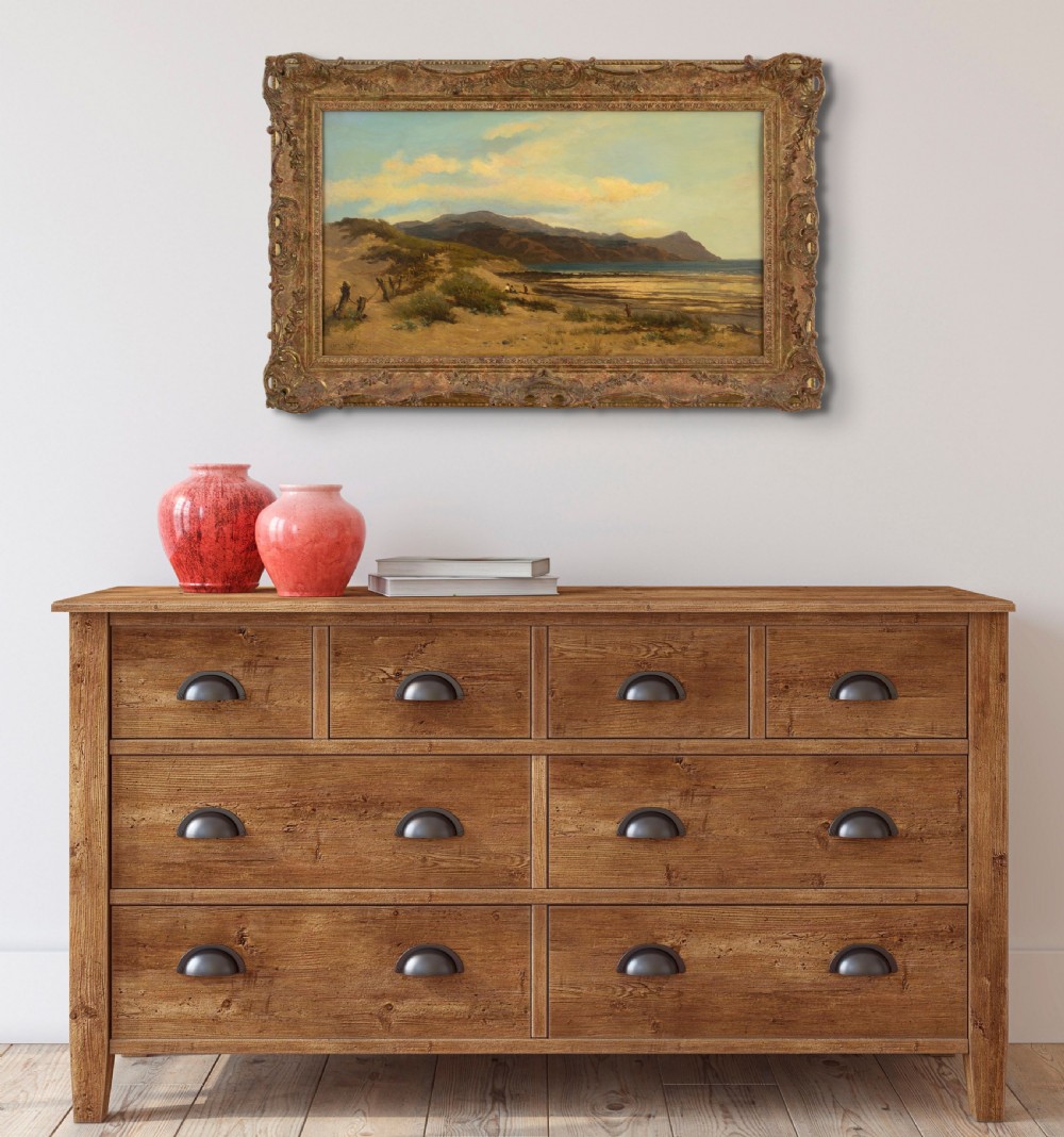Benjamin Williams Leader RA, Study Of Conway Bay And The Carnarvonshire Coast - Antique Oil Painting  View III