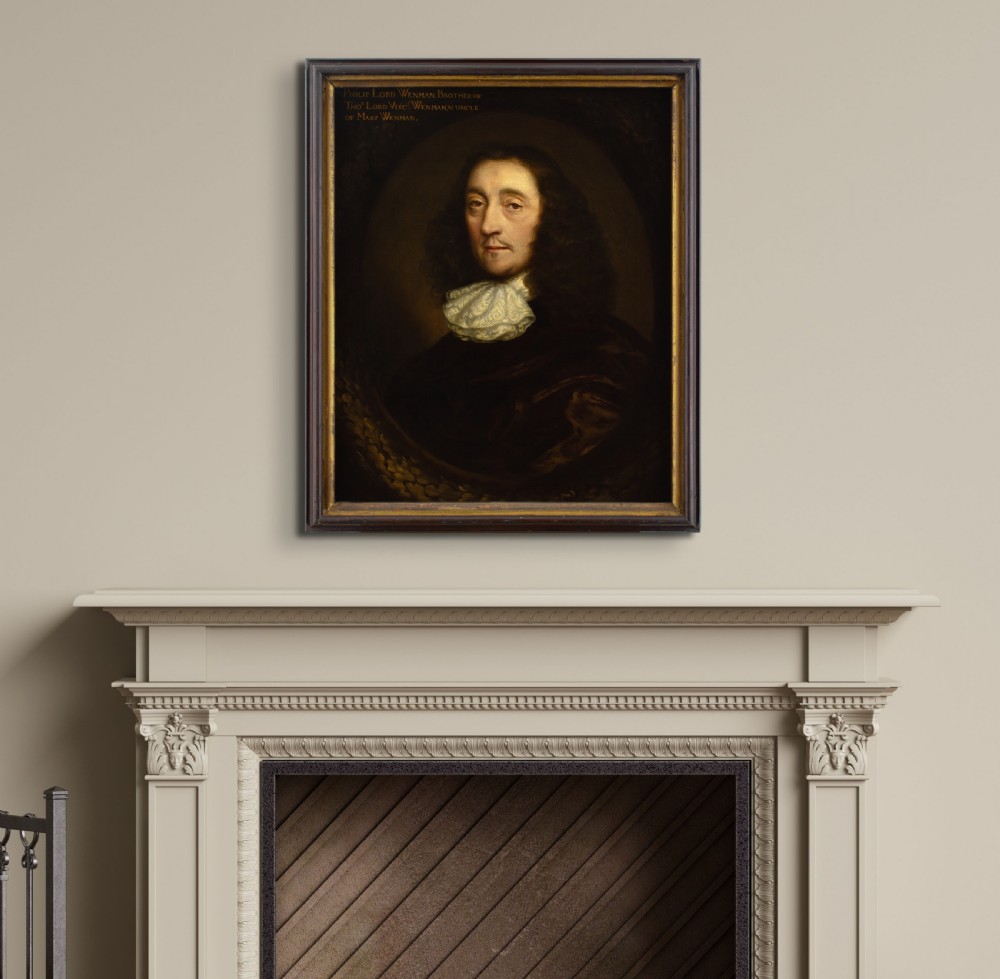 Cornelis Jonson Van Ceulen The Younger (Attributed), Portrait Of Philip Lord Wenman - Antique Oil Painting  View IV