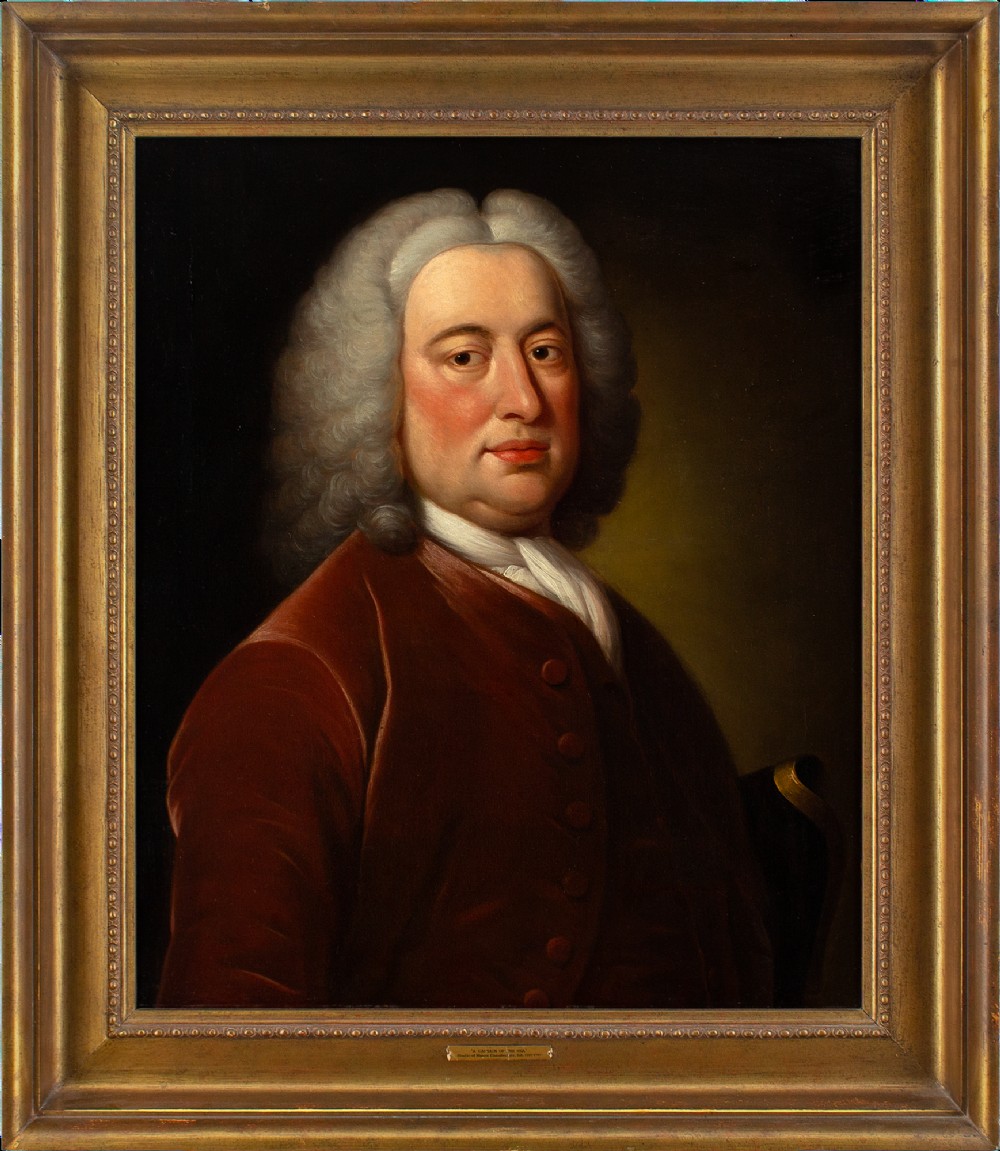 Mason Chamberlain RA (Studio), Portrait Of A Sea Captain - Antique Oil Painting 