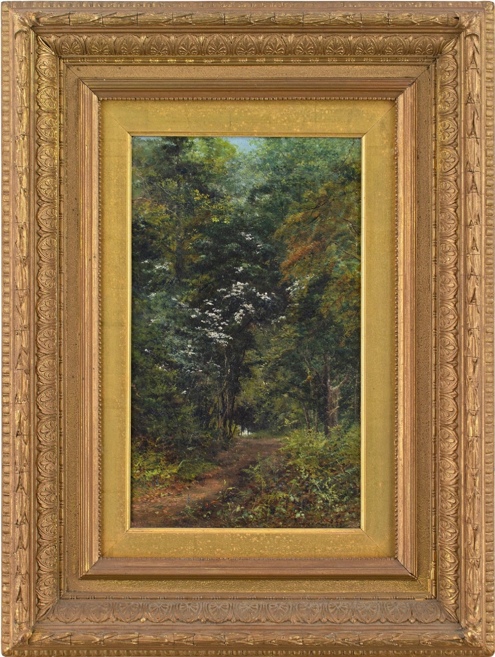 Theodore Hines, May - Antique Oil Painting 
