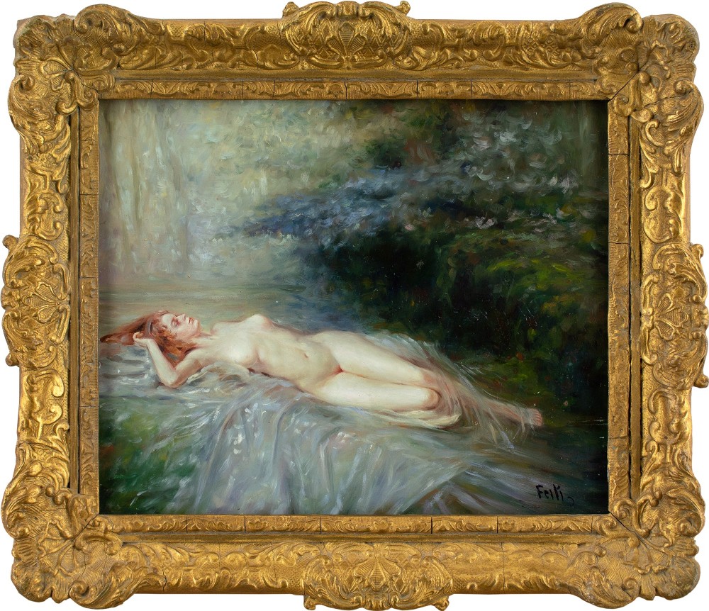 Early 20th-Century Symbolist School, Reverie - Oil Painting 