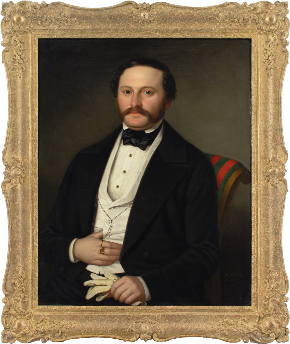 Benno Fischer, Portrait Of A Seated Gentleman - Antique Oil Painting 