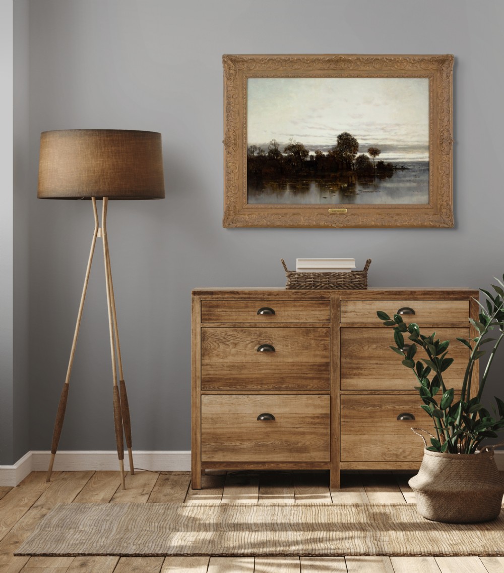 Karl Heffner, The Norfolk Broads - Antique Oil Painting  View IV