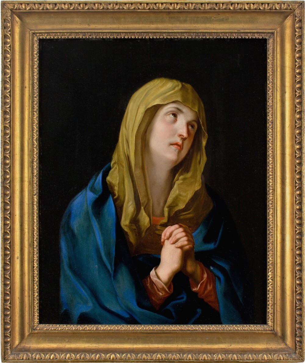 Joszef Schmidt After Guido Reni, Mater Dolorosa, Antique Oil Painting