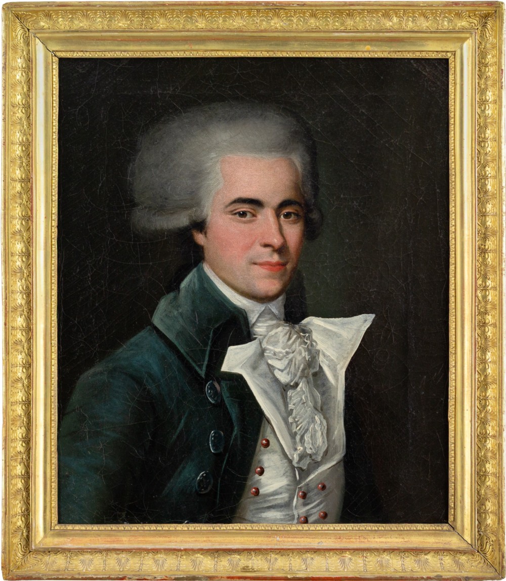 Late 18th-Century French School, Portrait Of A Gentleman - Antique Oil Painting