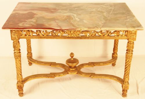 Giltwood and Onyx Centre Table