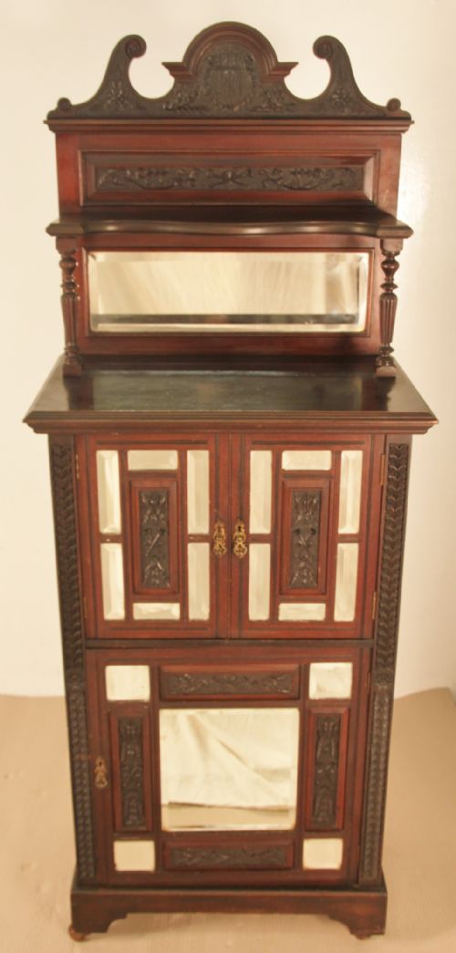 Late Victorian Mahogany Music Cabinet
