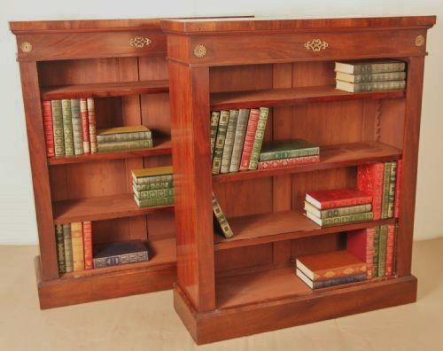 Pair William IV Open Bookcases