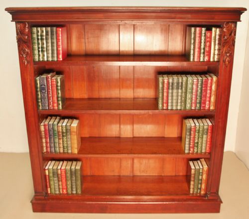 Wonderful Quality Victorian Mahogany Open Bookcase
