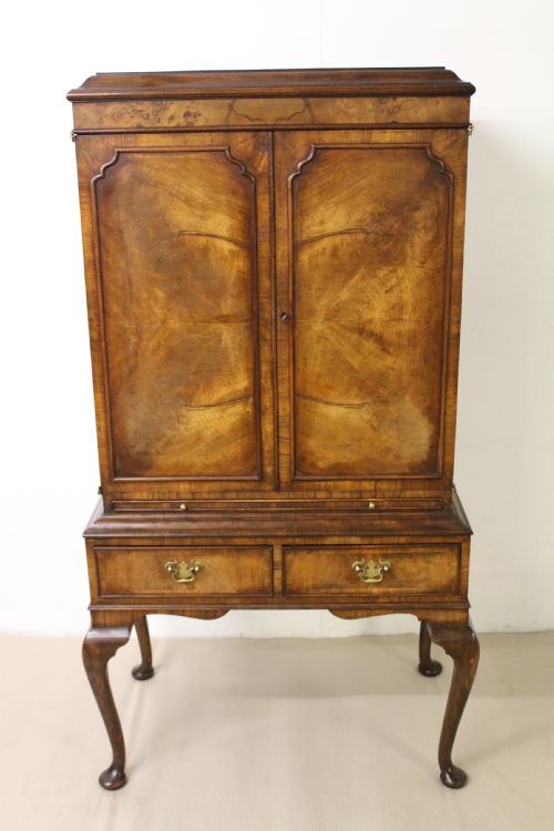 Burr Walnut Cocktail Cabinet