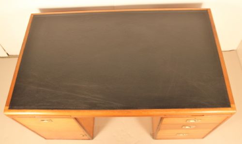 fig 3. Military Style Pedestal Desk by Waring and Gillow