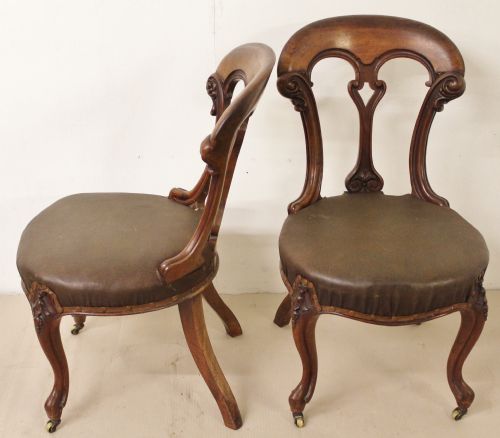 fig 1. Set of 8 Victorian Mahogany Dining Chairs