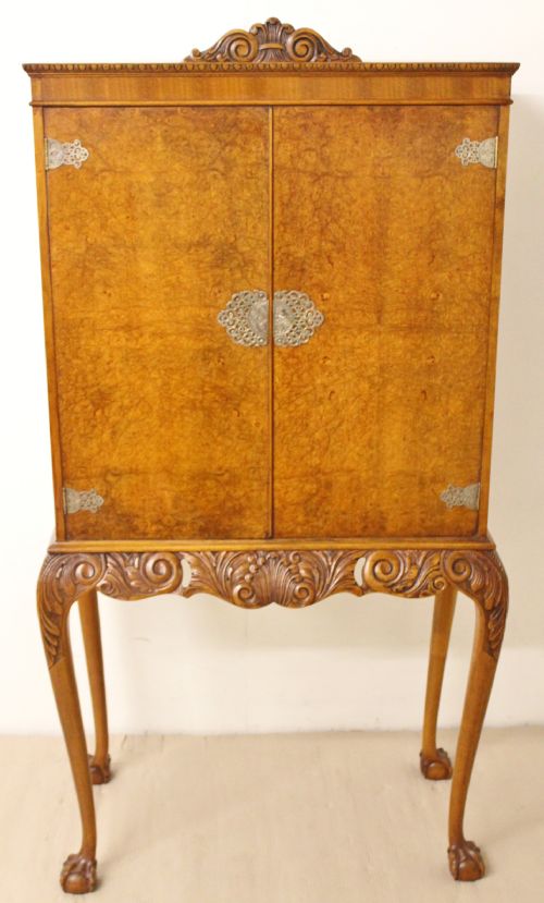 Burr Walnut Cocktail Cabinet