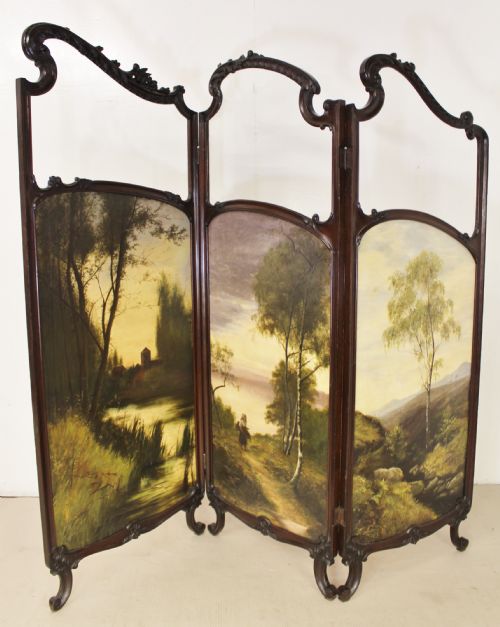 Rococo Three Fold Dressing Screen