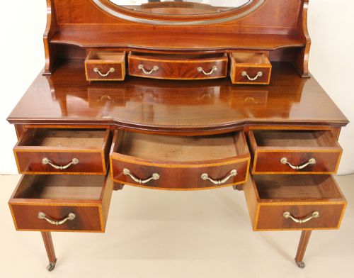 fig 2. Maple and Co Inlaid Mahogany Dressing Table