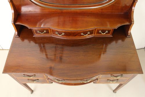 fig 3. Maple and Co Inlaid Mahogany Dressing Table
