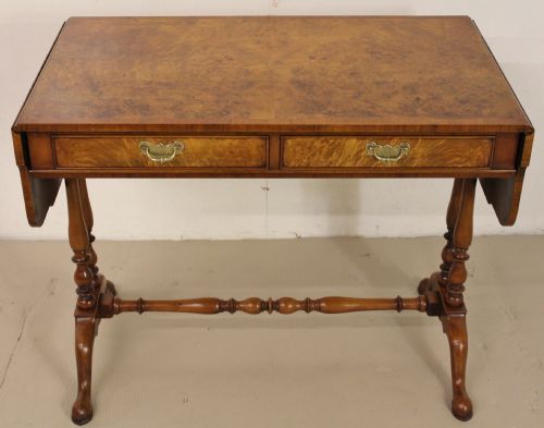 Burr Walnut Sofa Table