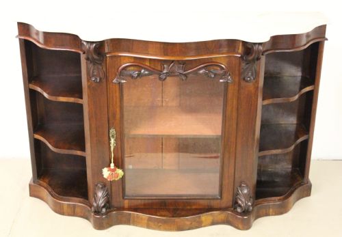 Victorian Marble Topped Rosewood Credenza