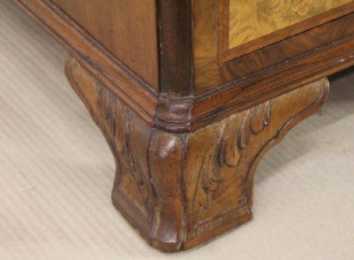 fig 2. Burr Walnut Pedestal Desk by Maple and Co