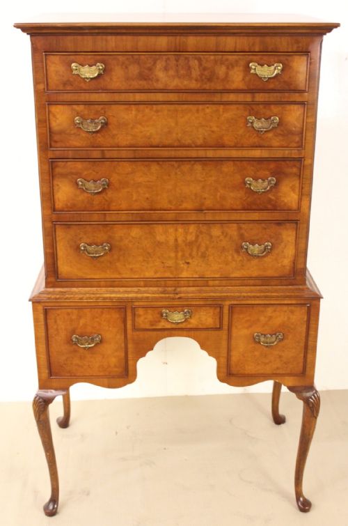 Burr Walnut Tallboy
