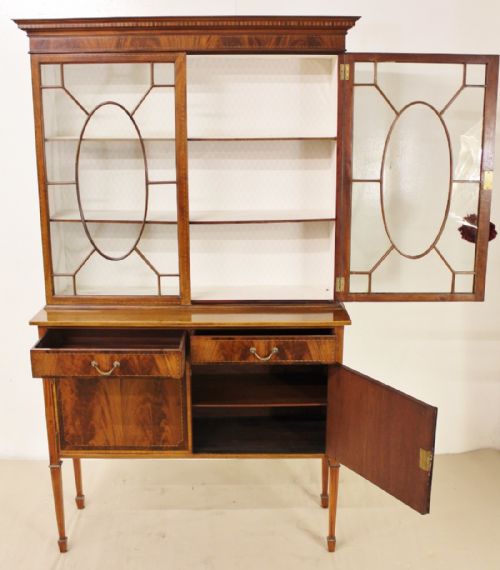 fig 2. Inlaid Mahogany Display Cabinet by Waring and Gillow