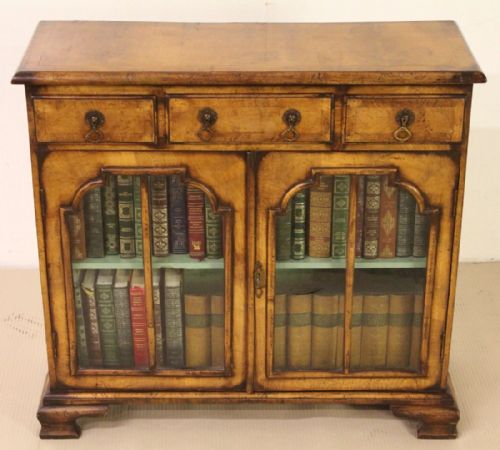 Walnut Glazed Bookcase