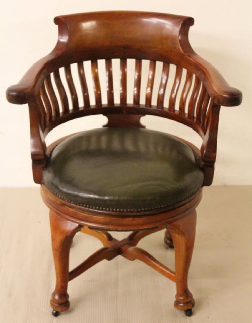 Victorian Mahogany Revolving Desk Chair