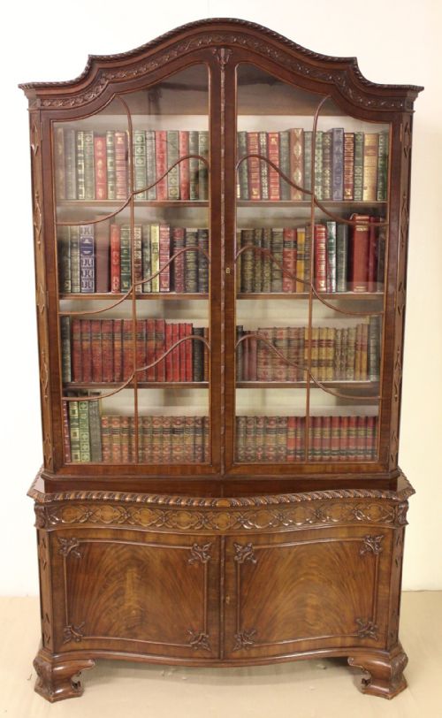 Mahogany Chippendale Style Bookcase by Waring and Gillow