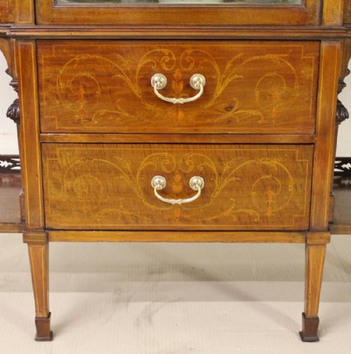 fig 2. Inlaid Mahogany Display Cabinet by Maple and Co.