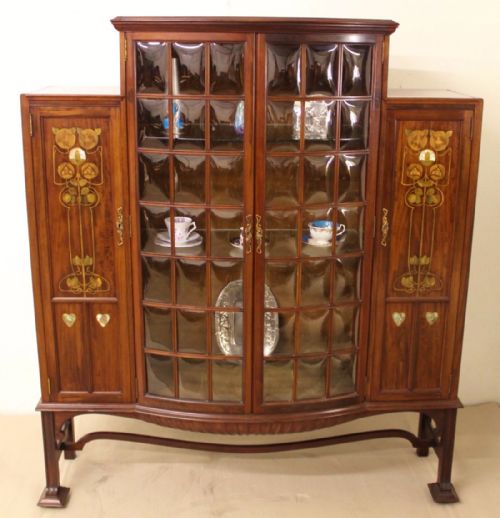 Art Nouveau Display Cabinet by Shapland and Petter
