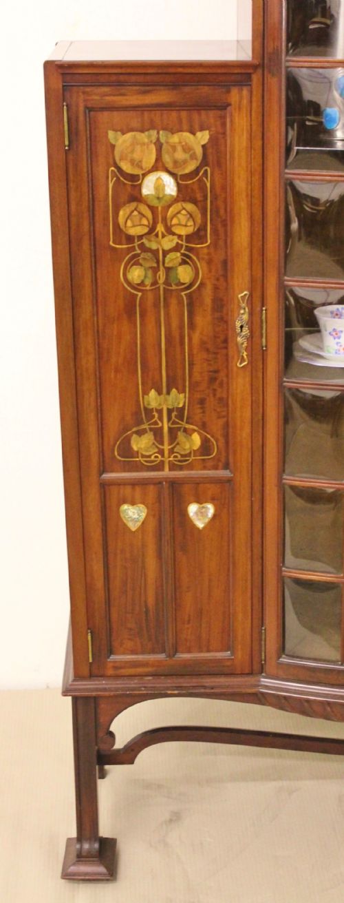 fig 1. Art Nouveau Display Cabinet by Shapland and Petter