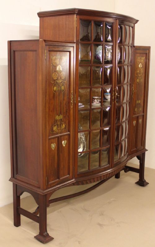 fig 3. Art Nouveau Display Cabinet by Shapland and Petter