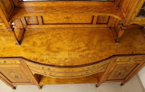 fig 3. Inlaid Satinwood Parlour Cabinet by Maple and Co