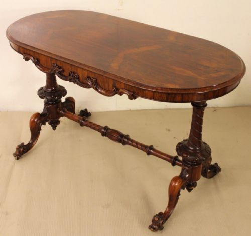 Victorian Rosewood Stretcher Table