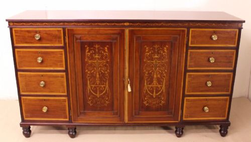 Inlaid Mahogany Cupboard by Edwards and Roberts