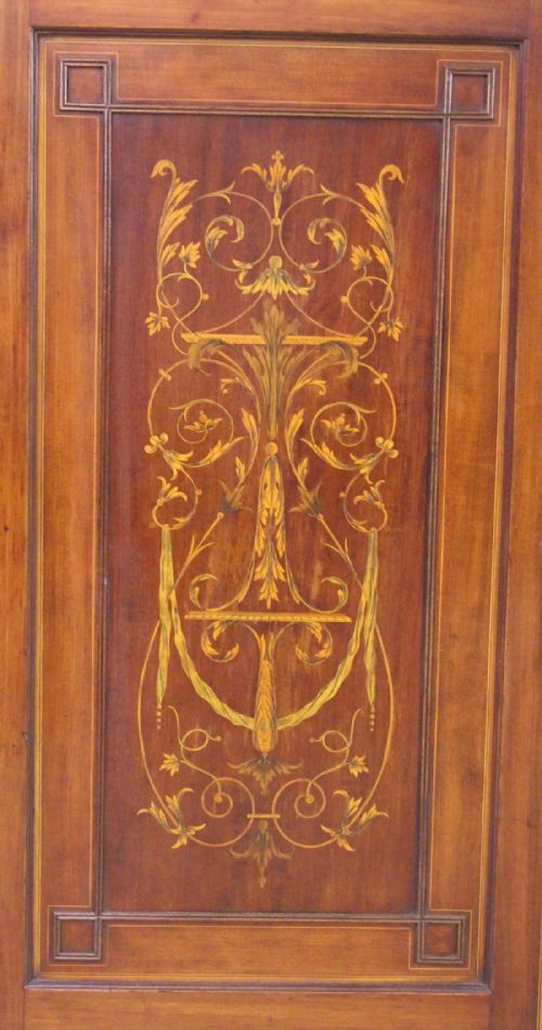 fig 1. Inlaid Mahogany Cupboard by Edwards and Roberts
