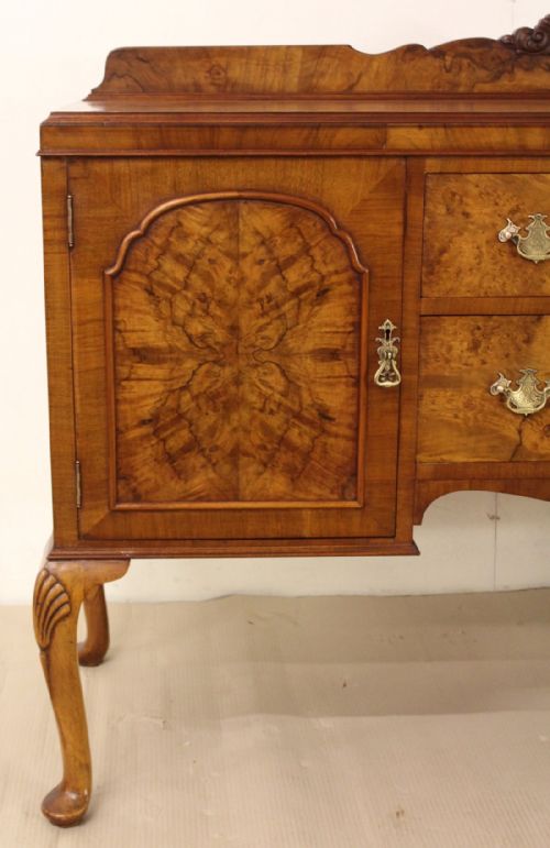fig 1. Burr Walnut sideboard by Maple and Co